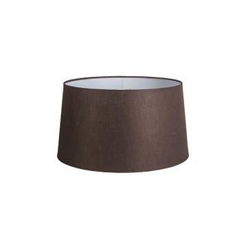 Linnen lampenkap bruin 45/25, Huis en Inrichting, Lampen | Lampenkappen, Verzenden, Nieuw, Bruin, Rond