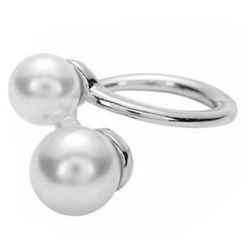 Fako Bijoux - Sjaalklem - Parel Duo - 2 Parels - 24x36x20mm, Verzenden, Nieuw