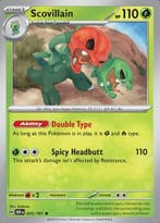 Scovillain 025/197 holo Obsidian flames, Ophalen of Verzenden, Nieuw, Losse kaart, Foil