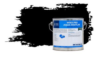 Wixx PRO Aqua Houtlak Matt RAL 9005 | Gitzwart 20L, Verzenden, Zwart, Nieuw, 15 tot 20 liter