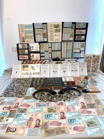 Wereld. Collection of coins and more incl.