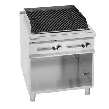GGM Gastro | Gas lavasteengrill - 18,0kW - 0,8x0,9m - |, Verzenden