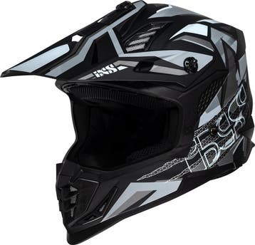 IXS iXS363 2.0 Zwart Grijs Wit Crosshelm, Motoren, Kleding | Motorhelmen, XXL, Nieuw met kaartje, Overige merken, Heren