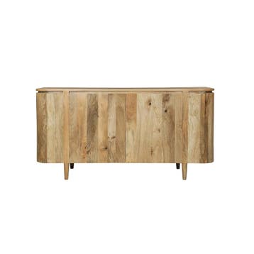 Dressoir Mangohout Ovalis 160 cm, Verzenden, Nieuw, Overige houtsoorten, Industriële meubels