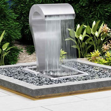 vidaXL Tuinwaterval 34x49x82 cm roestvrij staal, Verzenden, Nieuw