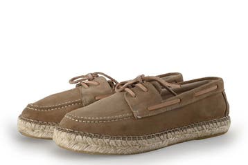 Manfield Instappers in maat 38 Beige, Verzenden, Zo goed als nieuw, Manfield, Instappers