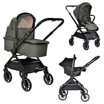 Lorelli Reya Green 3-in-1 Kinderwagen incl. Autostoel, Verzenden, Nieuw