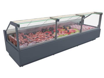 Rose koeltoonbank B375xD118xH125cm - antraciet, Nieuw in verpakking