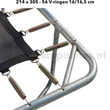 Springmat Trampoline Rechthoekig 214 x 305 cm, Ophalen of Verzenden, Nieuw