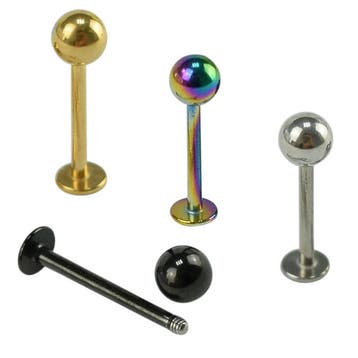 Fako Bijoux - Labret Piercing - 4mm - Set - 4 Stuks, Sieraden, Tassen en Uiterlijk, Piercings, Verzenden, Nieuw