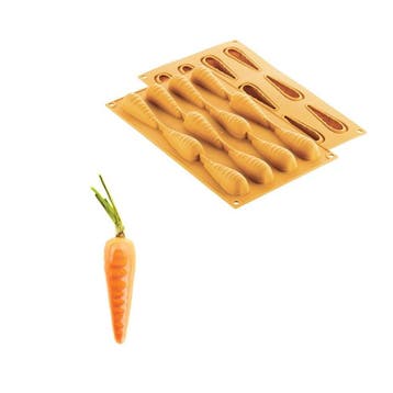 Silikomart Siliconen Vorm Wortel (12) 78x23x23mm, Verzenden, Nieuw