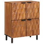 vidaXL Dressoir met opslag Acacia Bruine Afwerking 60 x 33 x, Verzenden, Nieuw