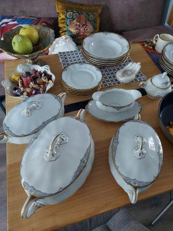 Koenigszelt Silesia - Tafelservies (20) - Olga - Biscuit