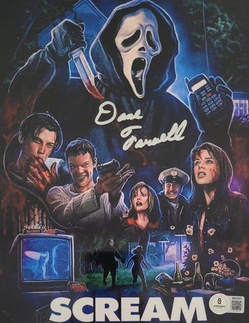 Scream - Dane Farwell (Ghostface) - Autograph, Photo with, Nieuw