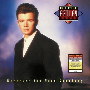 lp nieuw - rick astley - Whenever You Need Somebody (nieuw), Verzenden, Zo goed als nieuw, Overige formaten