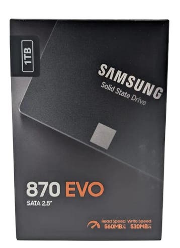 Samsung 870 EVO SSD - 1TB - 2,5 inch - Nieuw/Ongeopend, Computers en Software, Verzenden, Refurbished