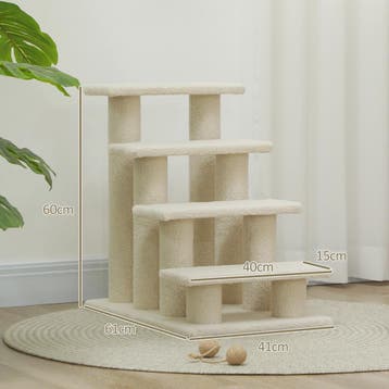 4-Taps Huisdier Trappetje - Comfortabele Klimhulp voor Katte, Verzenden, Nieuw