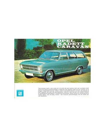 1967 OPEL KADETT B CARAVAN BROCHURE NEDERLANDS, Boeken, Nieuw, Opel, Author