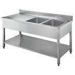 RVS Spoeltafel - 2x Bak Rechts - 1800mm breed - 700mm, Ophalen, Nieuw in verpakking