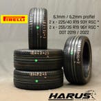 225/40/19 255/35/19 Pirelli zomerbanden 6,1/6,2mm profiel 4X, 19 inch, Gebruikt, 255 mm, Ophalen of Verzenden