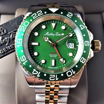 Mathey-Tissot - GMT - Worldwide - Swiss 18K Gold - New -, Nieuw