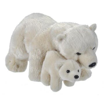Wild Republic ijsbeer met jong - pluche - 38 cm, Verzenden, Nieuw