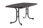 Sieger Boulevard klaptafel 90x150 cm antraciet, Verzenden, Nieuw, Rond, Overige materialen