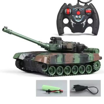 RC Militaire Tank met Afstandsbediening - M1 Leopard 2 Model, Verzenden, Nieuw