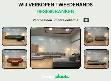 Geherstoffeerde Designbank Kopen?, Huis en Inrichting, Banken | Bankstellen, Ophalen of Verzenden, Nieuw