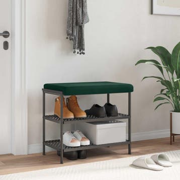 vidaXL Bankkussen fluweel Donkergroen Diepte 35 cm, Verzenden, Nieuw, Groen