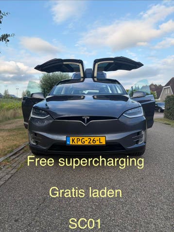 Tesla Model X 2017 90D FREE SUPERCHARGE LEER TREKHAAK, Model X, Elektrisch, Nieuw, SUV of Terreinwagen