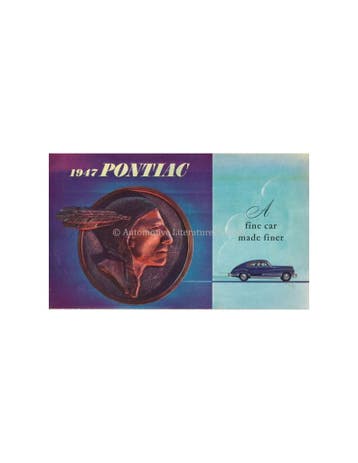 1947 PONTIAC STREAMLINER / TORPEDO PROGRAMMA BROCHURE, Nieuw, Author