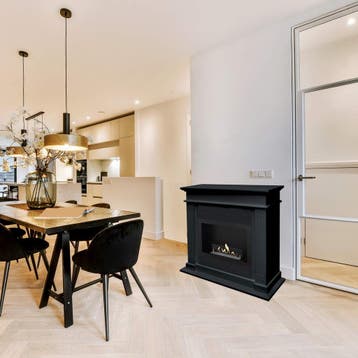 Xaralyn Elda bio-ethanol haard Zwart RAL9005, Huis en Inrichting, Haarden, Verzenden, Nieuw, Elektrische haard