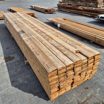 Thermo Vuren Vlonderplank 4800-5100x140x24mm, Ophalen of Verzenden, Nieuw