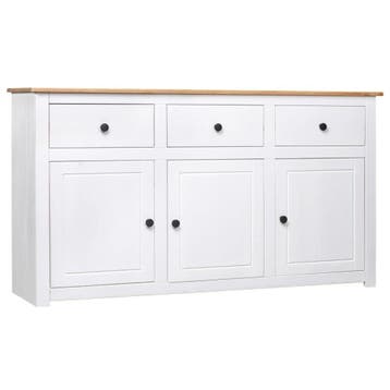 Ladekast Wit 135cm | Massief Hout | Tweedekansje | OP=OP, Gebruikt, 100 tot 150 cm, Ophalen of Verzenden, Landelijk