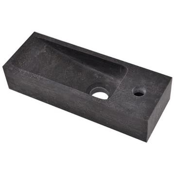 Wiesbaden Raw - Fontein - Rechts - 38x14x8cm - Hardsteen, Ophalen of Verzenden, Nieuw