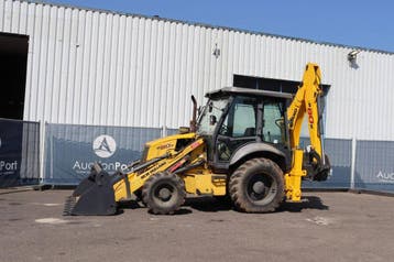 Veiling: Graaf-laadcombinatie New Holland B80B-SS Diesel 201, Ophalen, Graaflaadcombinatie