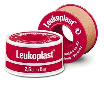 Leukoplast 2,50 cm x 5 m met ring 1 stuk, Verzenden, Nieuw