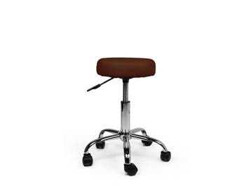 Tabouret Bruin - Lage uitvoering, Huis en Inrichting, Krukjes, In hoogte verstelbaar, Nieuw, Kunststof