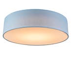 Plafondlamp blauw 40 cm incl. LED - Drum LED, Verzenden, Nieuw, Stof, Modern