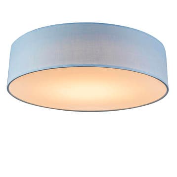 Plafondlamp blauw 40 cm incl. LED - Drum LED, Huis en Inrichting, Lampen | Plafondlampen, Verzenden, Nieuw