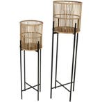 Lantaarn op Poot Annchi Naturel - Set van Twee, Ophalen of Verzenden, Nieuw