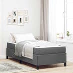 vidaXL Boxspringbed Donkergrijs 80 x 200 cm Stof, Verzenden, Nieuw, Grijs, Stof