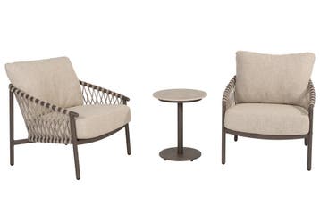 Boaz Allora bistro loungeset 3 delig keramiek terre 4, Ophalen of Verzenden, Nieuw
