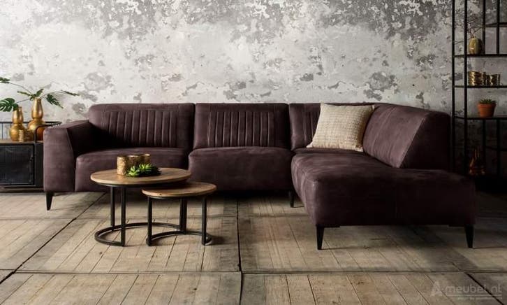 Hoekbank Aspen - hoekbanken - Bruin, Huis en Inrichting, Banken | Sofa's en Chaises Longues, 150 cm of meer, Nieuw, 250 tot 300 cm