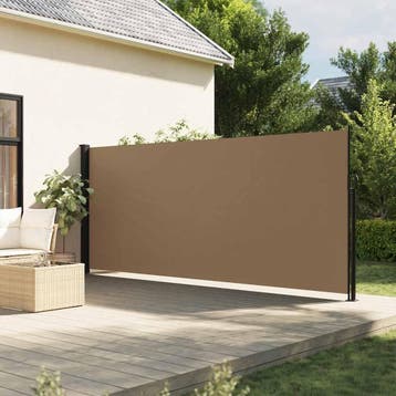 vidaXL Windscherm uittrekbaar 160x300 cm taupe, Tuin en Terras, Verzenden, Nieuw