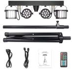 DJ Lichtset 60W RGBW LED Par Beam met Statief en Tas, Verzenden, Nieuw