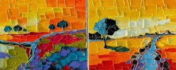 Caroline Mandrafina (XX) - Zomers Provençaals Landschap