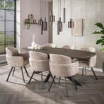 *WOONWINKEL* Ovale Eettafel Met Brons Blad 180cm, Verzenden, Nieuw