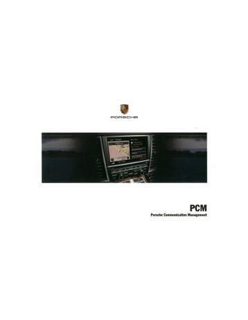 2010 PORSCHE PCM INSTRUCTIEBOEKJE DUITS